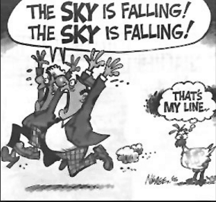 The “Sky is Falling” Stock Market? (and Sentiment Results)…