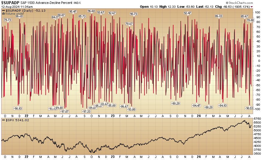 Indicator of the Day (video): S&P 1500 Advance Decline %