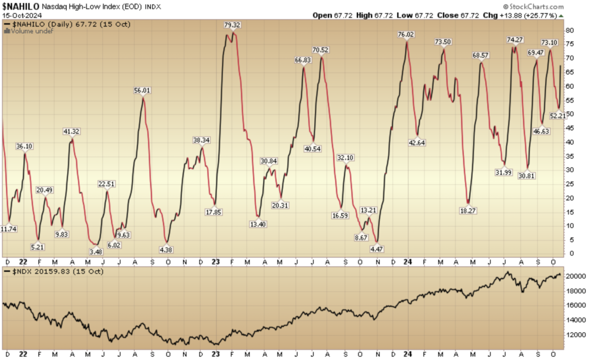 Indicator of the Day (video): Nasdaq High Low Index