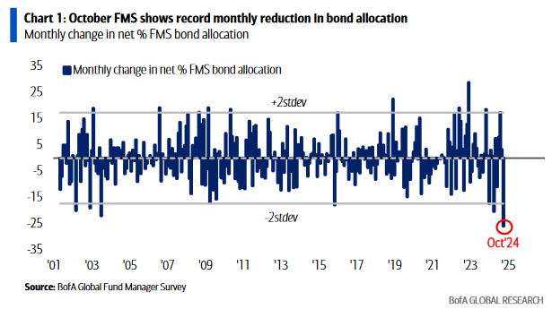 October 2024 Bank of America Global Fund Manager Survey Results (Summary)